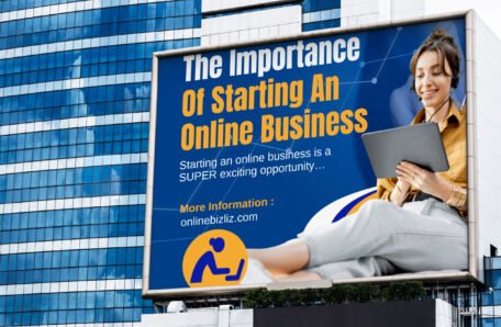 Huge billboard outside Billboard Advertising Online Biz Liz